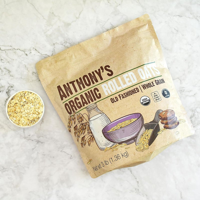 Anthony's Organic Rolled Oats 1.4kg - Gluten Free, Non-GMO, Old Fashioned Whole Grain - Image 5