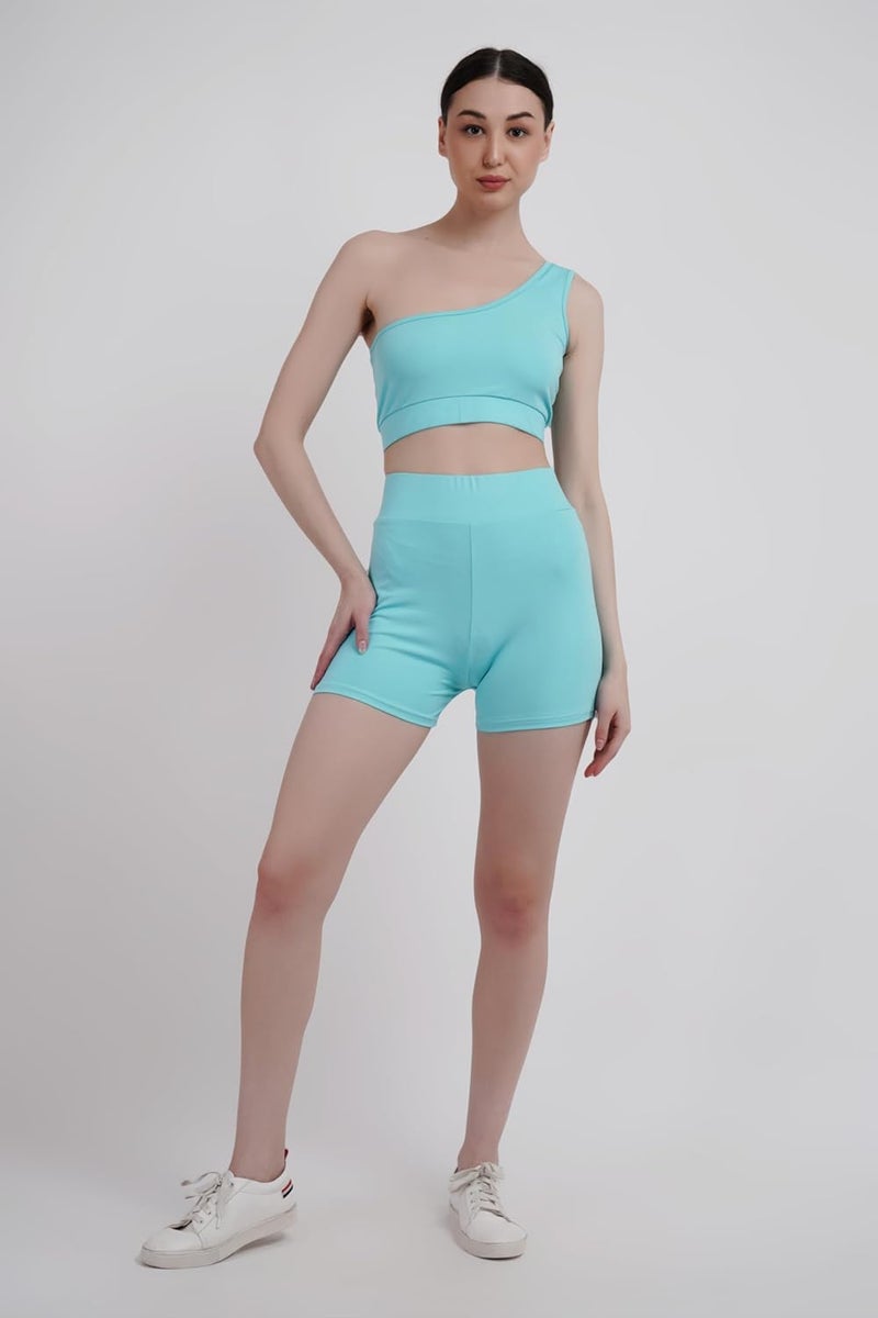 SSoShHub Store SSoShHub Women's High Waist Running Shorts - Soft, Stretchable Activewear for Gym and Yoga - Image 5