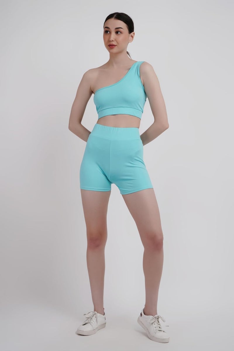 SSoShHub Store SSoShHub Women's High Waist Running Shorts - Soft, Stretchable Activewear for Gym and Yoga - Image 3