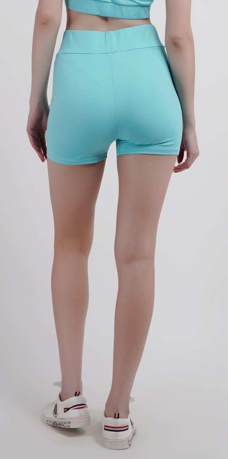 SSoShHub Store SSoShHub Women's High Waist Running Shorts - Soft, Stretchable Activewear for Gym and Yoga - Image 2