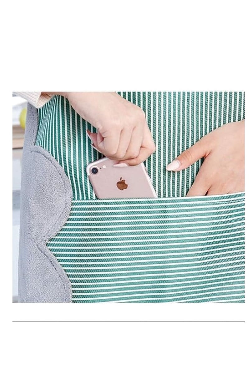مريلة طبخ بتصميم خطوط رفيعة مقاومة للماء – أخضر  - Image 2