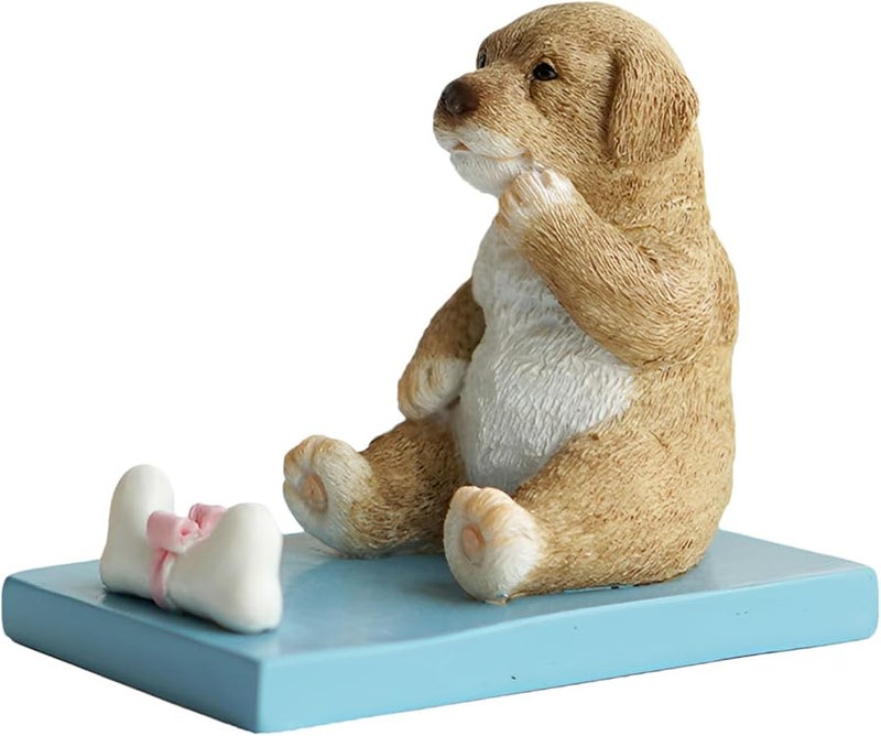 حامل هاتف من راتنج لشخصيات كرتونية حيوانية - كلب وأرنب - لجميع الهواتف المحمولة - Image 2