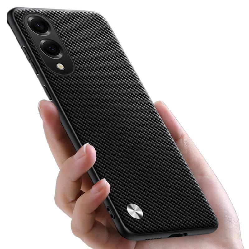 غطاء واقي بملمس باللون Carbon Fiber Pattern جلد لـ Samsung Galaxy S24 مع حماية من السقوط وتغطية كاملة مع مقاوم للصدمات مع ملمس غير لامع لترتيب الأغراض للاستخدام العملي - Image 3