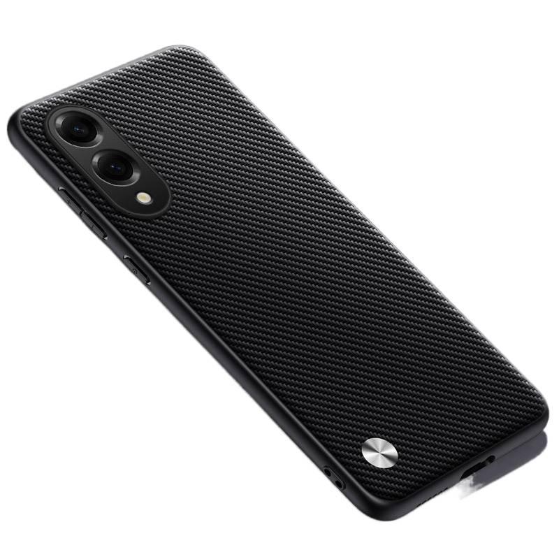 غطاء واقي بملمس باللون Carbon Fiber Pattern جلد لـ Samsung Galaxy S24 مع حماية من السقوط وتغطية كاملة مع مقاوم للصدمات مع ملمس غير لامع لترتيب الأغراض للاستخدام العملي - Image 1