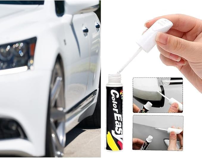 INOBECK Touch Up Paint Pen For Cars, Car Scratch Repair Pen, Car Accessories Car Touch Up Fill Paint Pen, Car Remover Scratch Paint Pen, Automotive Touch Up Paint For Erase Car Scratches (White 1) - Image 2