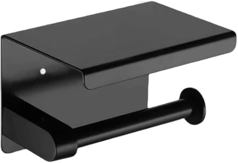 304 Stainless Steel Toilet Paper Holder with High Quality Shelf, Black