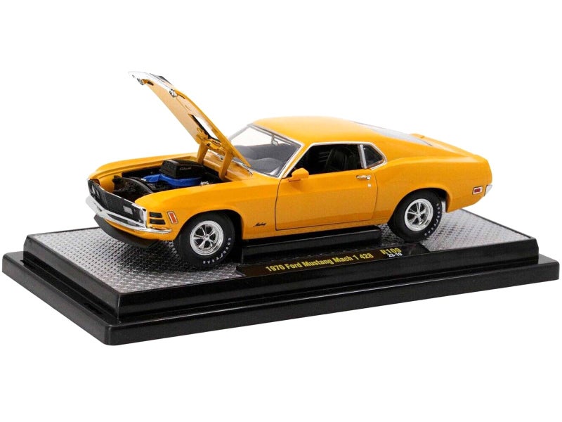 m2 Machines M2 1970 Mach 1 428 Grabber Orange with Black Stripes Limited Edition to 5250 Pieces Worldwide 124 Diecast Model Car 40300109A - Image 2