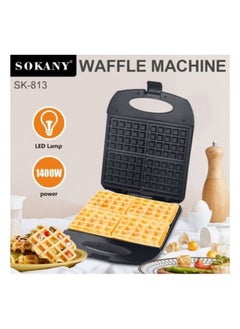 Sokany Waffle Maker Multifunctional Electric Mini Waffle BBQ Grilling Machine, Cool Touch Handle, Electric Waffle Maker Compact and Easy to Clean, for Kitchen (SK-813) - pzsku/ZD68F9B63A3D34070697CZ/45/_/1706111954/e1f610c5-7b4a-4588-9092-d8200e81b57f