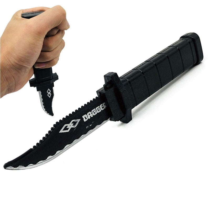 Cooplay 4PCS Retractable Fake Knife Toy Extension Hardcover Dagger Plastic Funny Trick Gadget Props Classic Gag Fun Prank Friend For Halloween Fools Day Christmas Party - Image 3