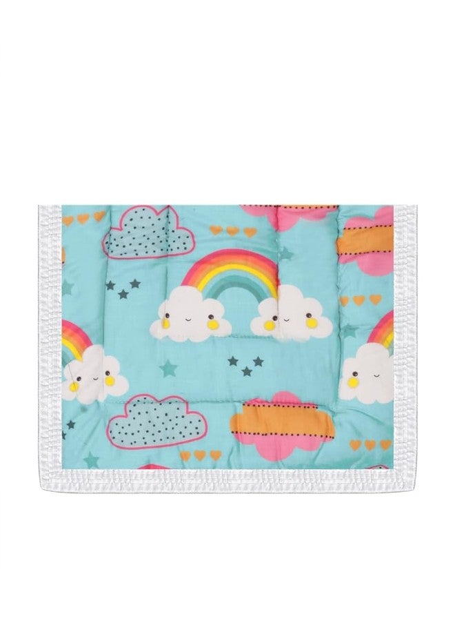ONDOLL Newborn Baby Pom Pom Cotton Baby Bed | Godari | Cradle Bed | Crib Sheet | Changing Mat Baby Godadi |Bedding Set | Mattress_Pack of 1 Piece_(20 * 30 Inch)_(V_i_668674_Multicolor) - Image 2