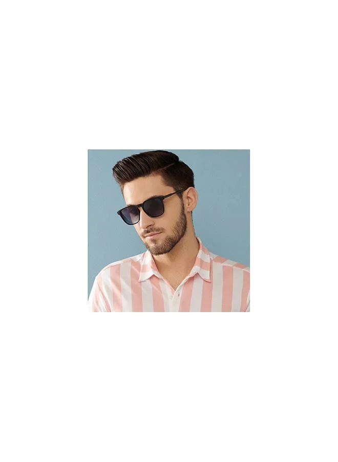 VINCENT CHASE Mirage Full Rim Wayfarer Frame Polarized & UV Protected Sunglasses VC S13980 - 54mm - Black
