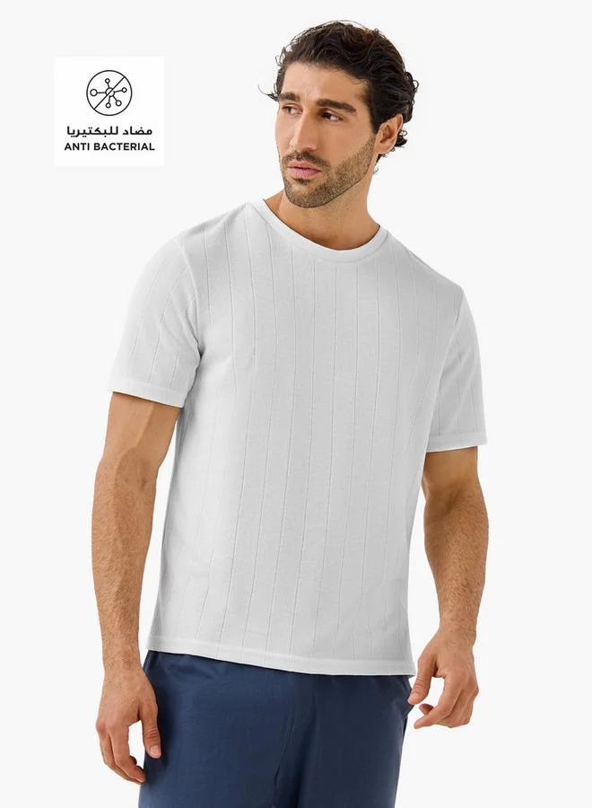 Splash FAV Ribbed Crew Neck T-shirt and Pyjama Set