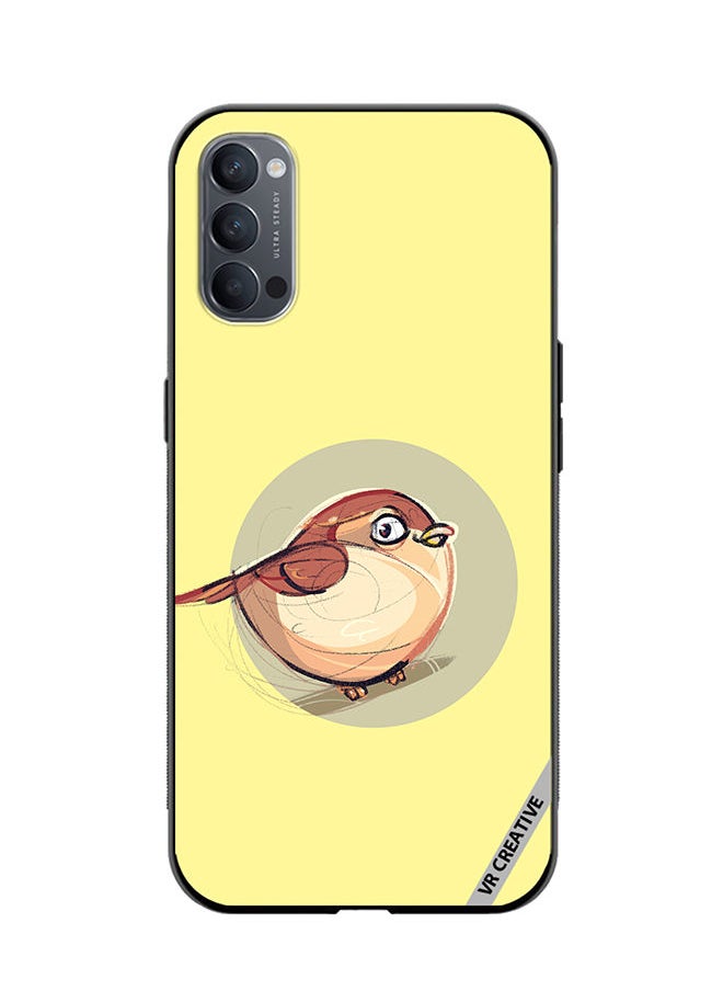 Protective Case Cover For Oppo Reno4 Pro 5G Little Sparrow Design Multicolour