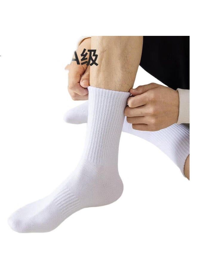 Liberal Cotton Socks With Artemisia Oil, Anti-Odor, Antibacterial, Anti-Pilling, Mid-Length Sports Socks, 7 Pairs - Image 1