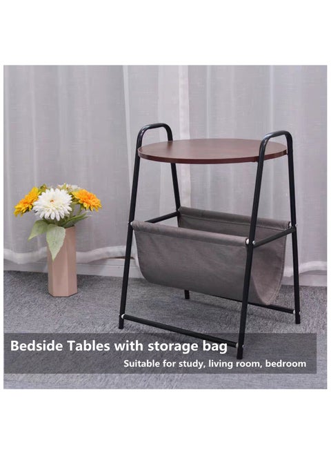 Bedside Table,Side Table,Bedside Tables with storage bag,Suitable for study, living room, bedroom