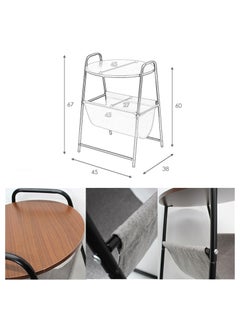 HXDream Bedside Table,Side Table,Bedside Tables with storage bag,Suitable for study, living room, bedroom  - Image 2
