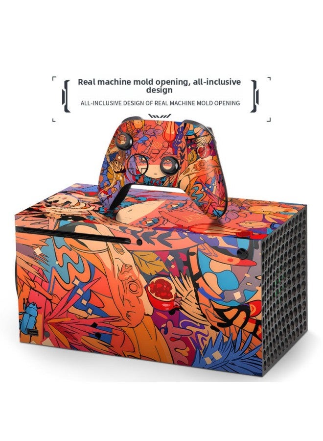 Loquat Applicable To Microsoft Xbox Series X Home Game Machine Protective Film Handle Accessories Film Ghost Blade Sticker-Color:248 - Image 4