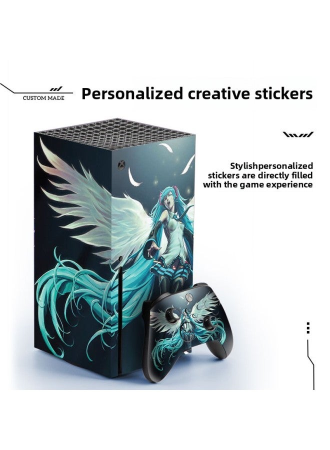 Loquat Applicable To Microsoft Xbox Series X Home Game Machine Protective Film Handle Accessories Film Ghost Blade Sticker-Color:248 - Image 3