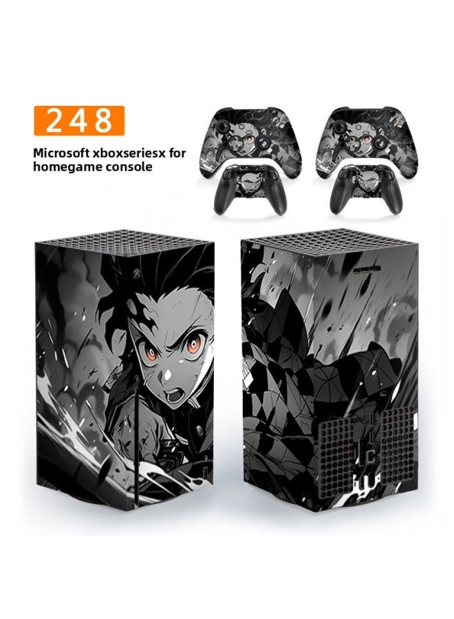 Loquat Applicable To Microsoft Xbox Series X Home Game Machine Protective Film Handle Accessories Film Ghost Blade Sticker-Color:248 - Image 1