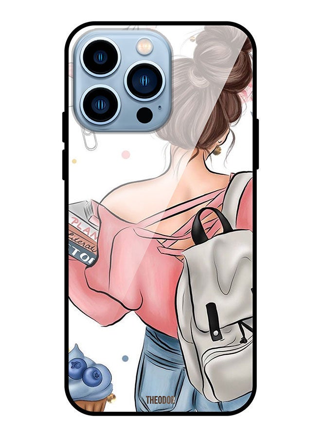 Theodor Protective Tempered Glass Case Cover For Apple iPhone 13 Pro School Girl - Image 1