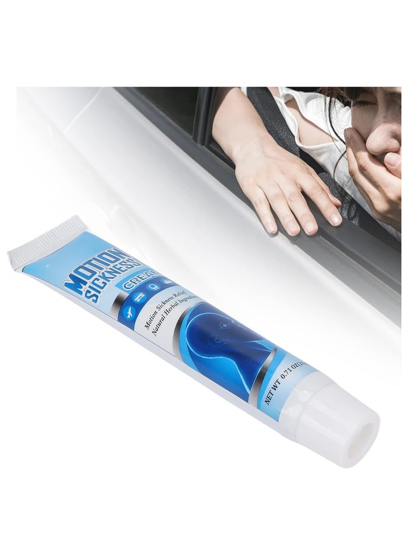SYOSI Vertigo Ease Cream Vigor Vertigo Vertigo Ease Cream Relief Cream Motion Sickness Cream Carsick Ease Fast Acting Nausea Dizziness Relief Portable Wake Up Cream for Outdoor 20g - Image 5