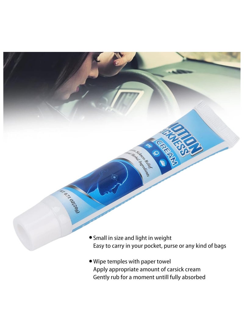 SYOSI Vertigo Ease Cream Vigor Vertigo Vertigo Ease Cream Relief Cream Motion Sickness Cream Carsick Ease Fast Acting Nausea Dizziness Relief Portable Wake Up Cream for Outdoor 20g - Image 3