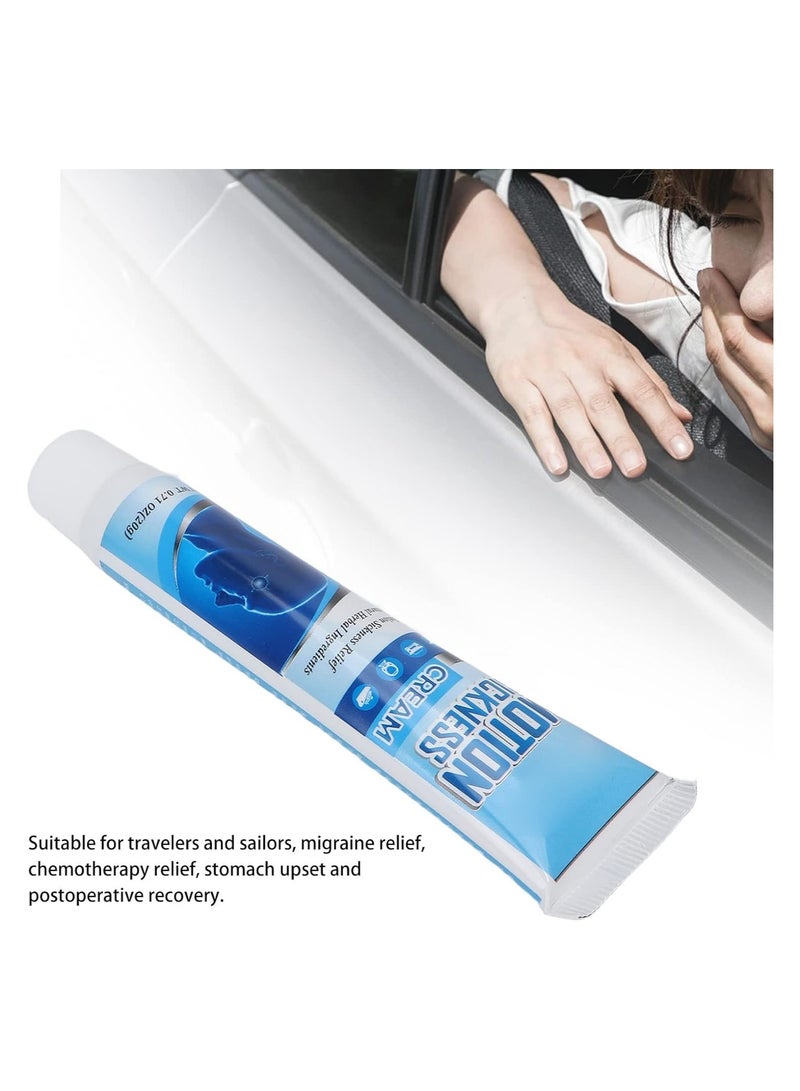 SYOSI Vertigo Ease Cream Vigor Vertigo Vertigo Ease Cream Relief Cream Motion Sickness Cream Carsick Ease Fast Acting Nausea Dizziness Relief Portable Wake Up Cream for Outdoor 20g - Image 4