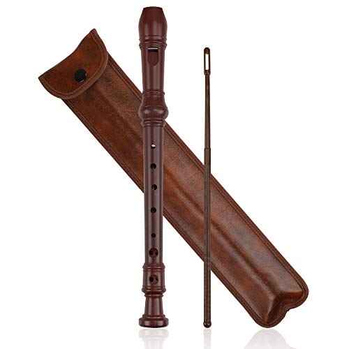 EastyGold Recorder 8 Hole Treble Flute Descant Flauta Soprano Recorder Professional Clarinet German Style C Key for Student Adults Teach Begainer Class - Image 1