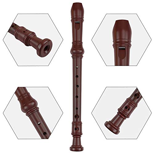 EastyGold Recorder 8 Hole Treble Flute Descant Flauta Soprano Recorder Professional Clarinet German Style C Key for Student Adults Teach Begainer Class - Image 5