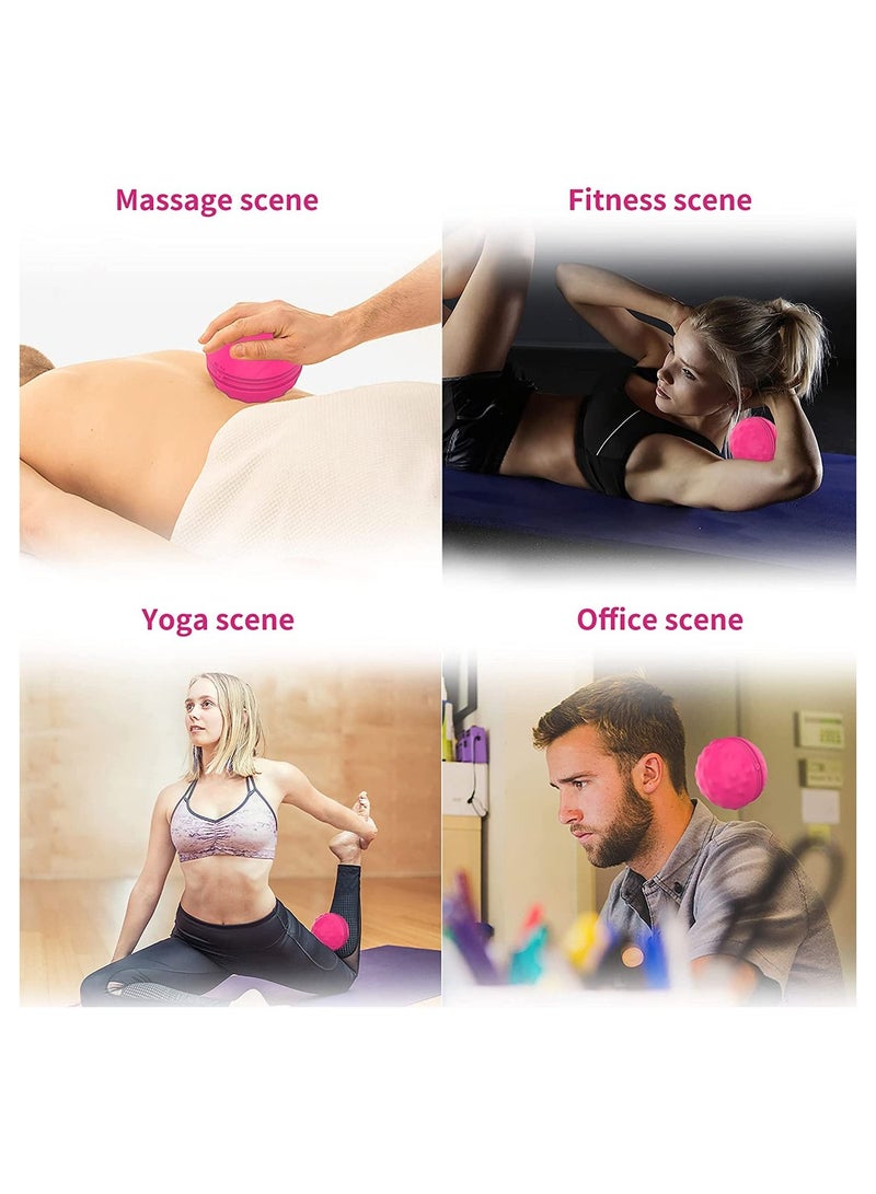 Electric Vibration Massage Ball 4 Speed Heating IPX7 Waterproof for Post Yoga Exercise Massage and Relaxation Recovery and Relief of Muscle Pain Tension