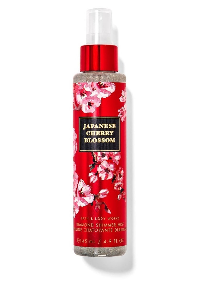 رذاذ اللمعان الماسي من زهر الكرز الياباني