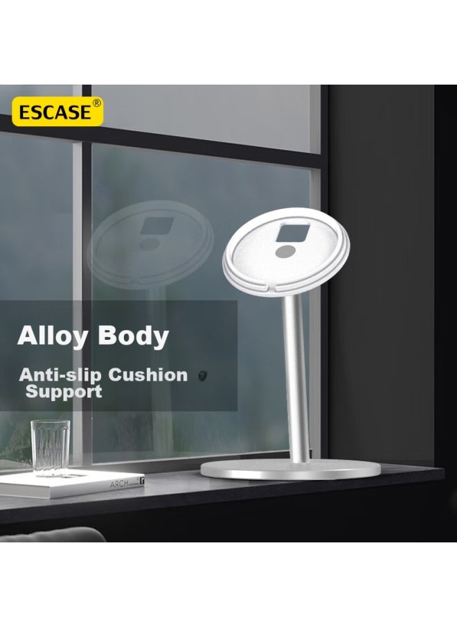 Escase Magsafe Stand Compatible With Apple Iphone 13 Pro Max, Magnetic Wireless Charger, Vertical Base, Mini Desktop Lazy Stand, Portable Phone Holder, Silver