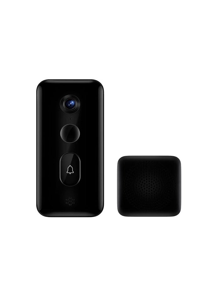 Xiaomi Smart Doorbell 3 Ultra, 2K Clarity Clear Video in Dark, Real-Time Monitoring, Diagonal 180° Ultra-Wide View, Advanced AI Motion Detection, Smart Voice Change Intercom, 5200mAh Battery - Black - Image 1