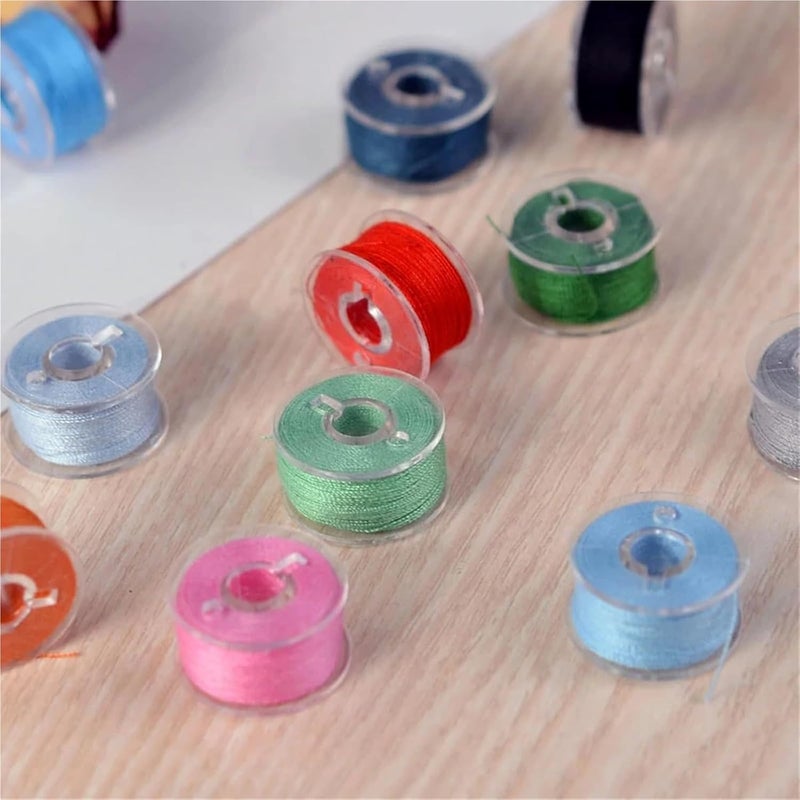 Bobbin 20-100pcs Plastic Transparent Colorful Machine Spools Home Sewing Tool(Yellow,30pcs) - Image 3