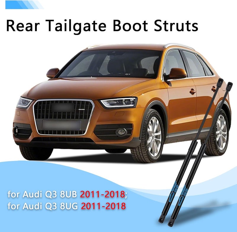 Koaudb 2X Rear Tailgate Struts for Audi Q3 8UB 8UG 2011-2018 Car Boot Gas Struts Heavy Duty Lift Support System Replace #8U0827552, 8U0827552A - Image 2