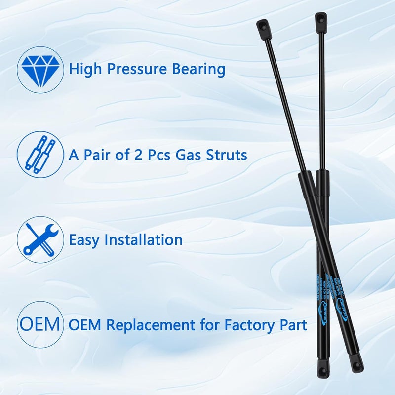 Koaudb 2X Rear Tailgate Struts for Audi Q3 8UB 8UG 2011-2018 Car Boot Gas Struts Heavy Duty Lift Support System Replace #8U0827552, 8U0827552A - Image 4