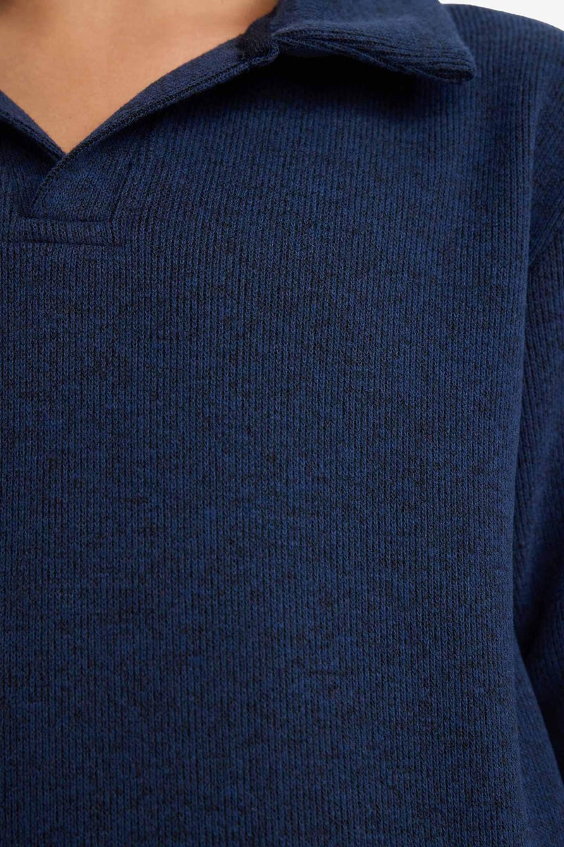 DeFacto Boy Apache Collar Sweatshirt - Image 4