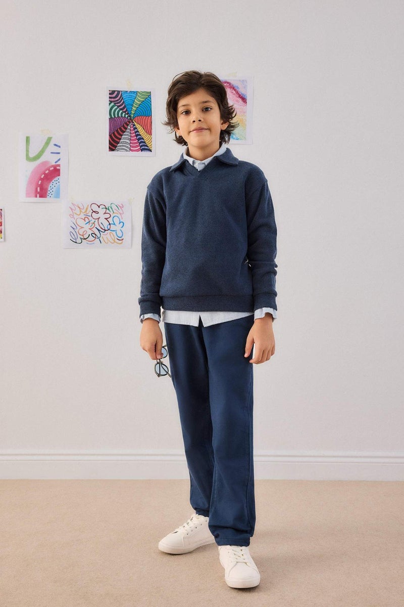 DeFacto Boy Apache Collar Sweatshirt - Image 2
