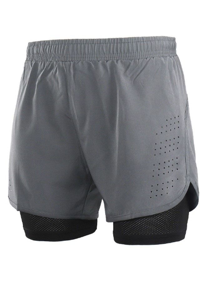 Generic 2-In-1 Breathable Running Shorts S  - Image 1
