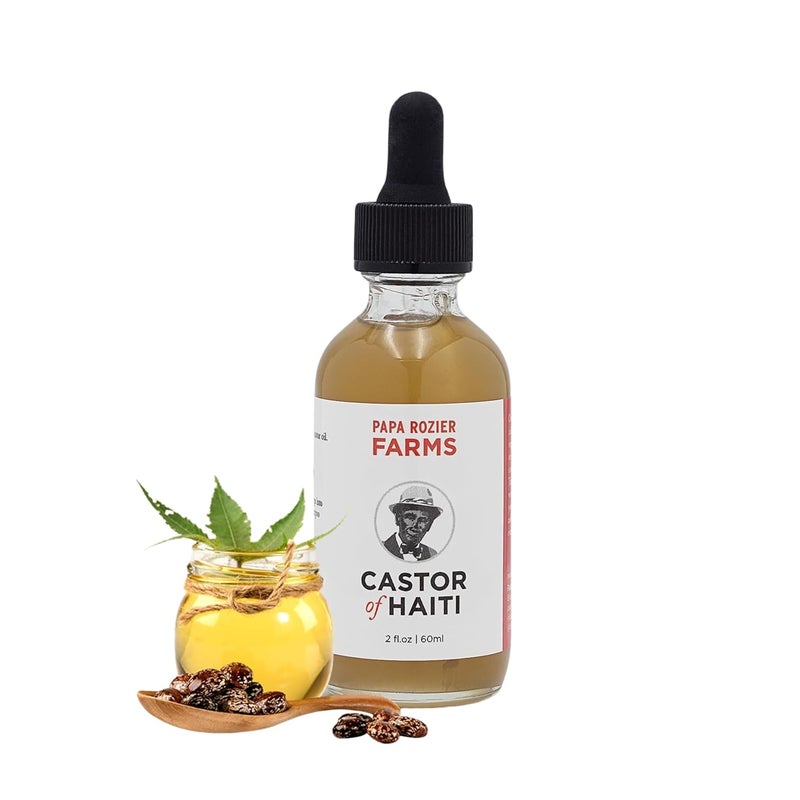 Papa Rozier Farms Papa Rozier Farms Pure Organic Castor Oil for Hair Growth, Skin Moisturizer, Grow Eyelashes, Eyebrows and Nails Treatment, 2 Fluid Ounces, Pack of 1 