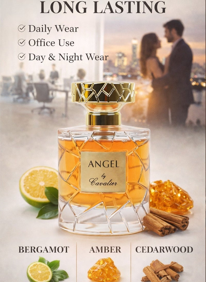Cavalier Perfume The Angel Eau de Parfum 100ml | Long Lasting Unisex Perfume with Woody, Amber & Vanilla Accord Fragrance for Men and Women |  Luxury Unisex Perfume - Image 4