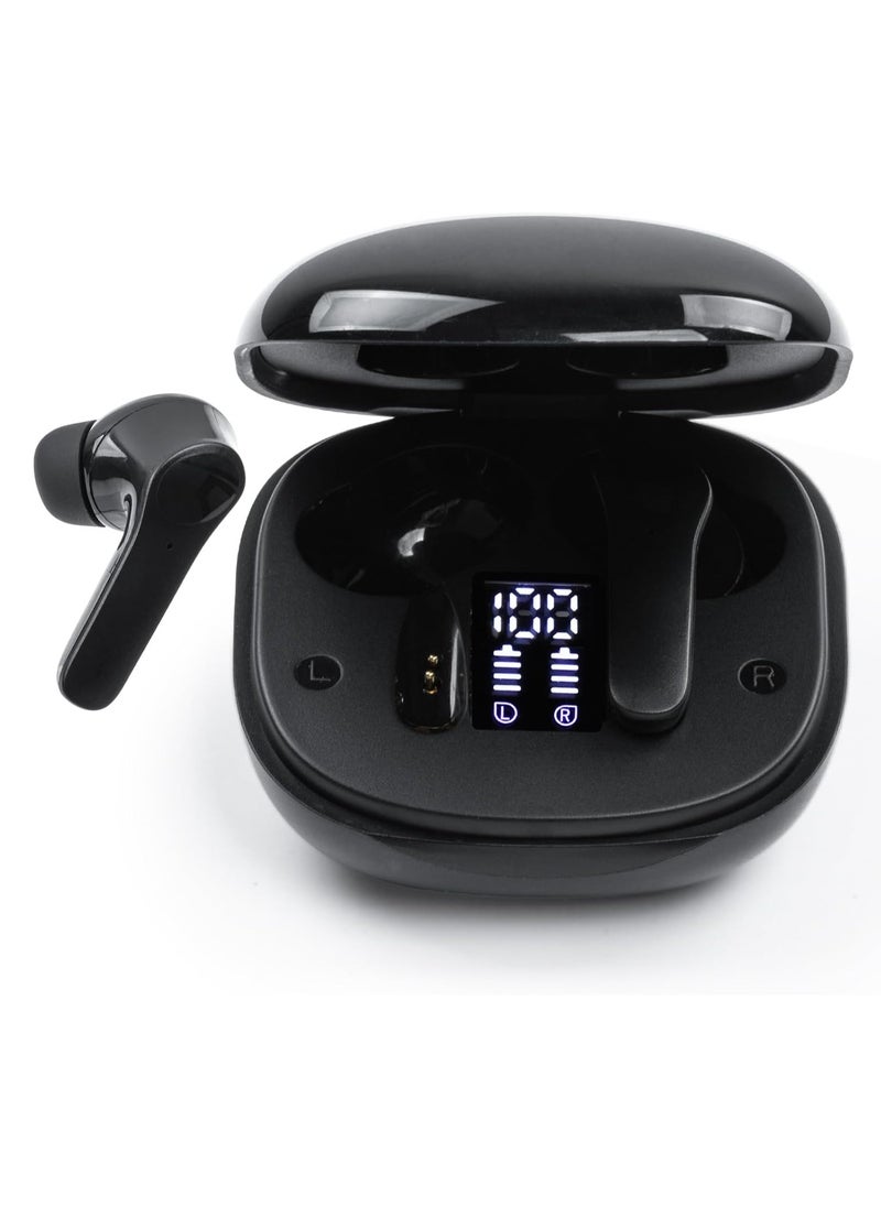 lekikpo Language Translator Earbuds Translation Earbuds Two Way Real-time Translation in 144 Languages Translating Headphones with Bluetooth APP Provide Online Instant Voice for Travel Business Learning (Black)  - Image 1