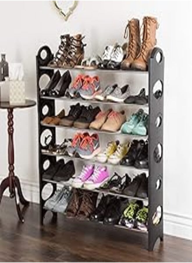 Vogue - Vogue shoe organizer, black - 64l x 20w x 95h cm - Image 1