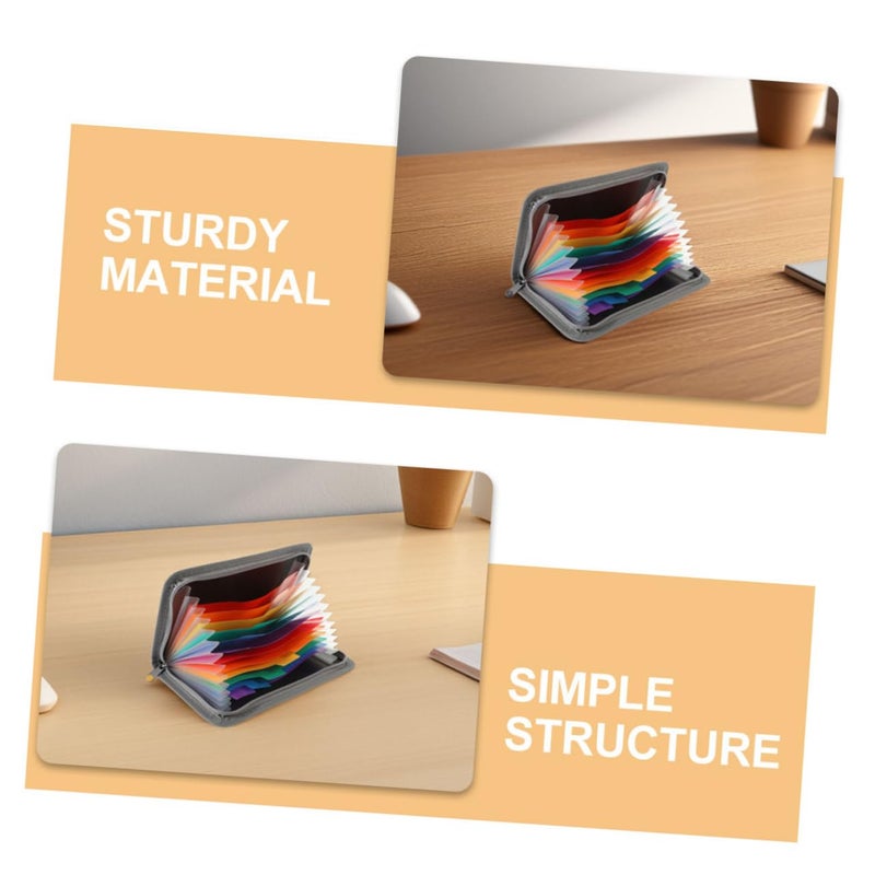 Expandable Zipper Accordion Folder 2 Pack Portable Document Organizer for Office School Travel - Image 4