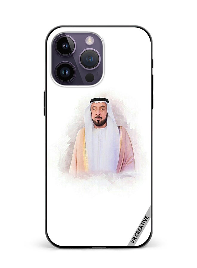VR CREATIVE Protective Case Cover For Apple iPhone 16 Pro Sheikh Khalifa Bin Zayed Bin Sultan Al Nahyan Design Multicolour - Image 1