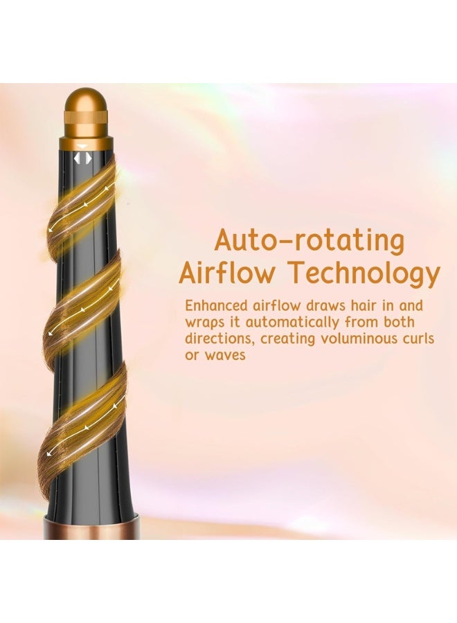 Tapered Hair Curler for Dyson Airwrap, 0.8-1.4Inch/ 20-36mm Tapered Hair Curler Compatible with Airwrap HS01/05, Hair Curler Accessory for Long Hair, Gold - Image 3