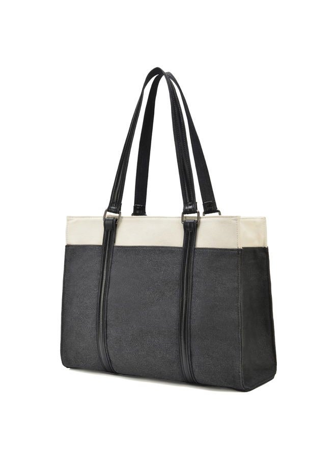 Barsine Laptop Bag for Women College Work Tote Bags Large Capacity Bookbags Shoulder Purse, 15.6 Inch - Image 1