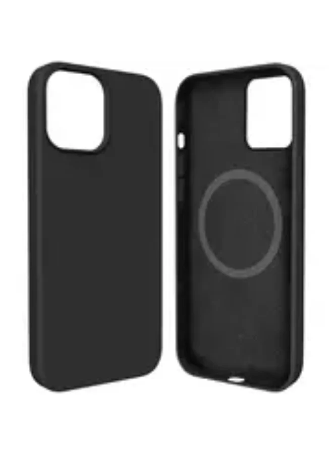 MG Maxguard Efficiente Series Silicone Magnetic Case for iPhone 14 Pro, Black, MG-C020-BK