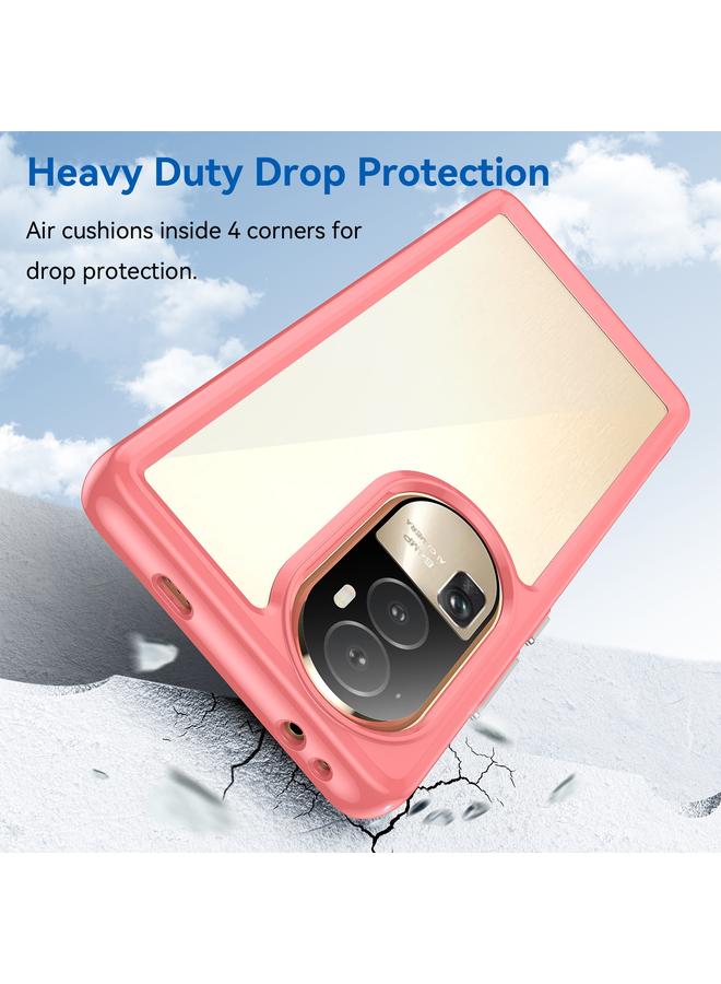 erorex Case For OPPO Reno10 Pro+ Colorful Series Acrylic Hybrid TPU Phone Case - Image 3