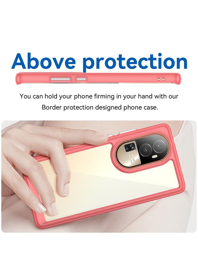 erorex Case For OPPO Reno10 Pro+ Colorful Series Acrylic Hybrid TPU Phone Case - Image 4